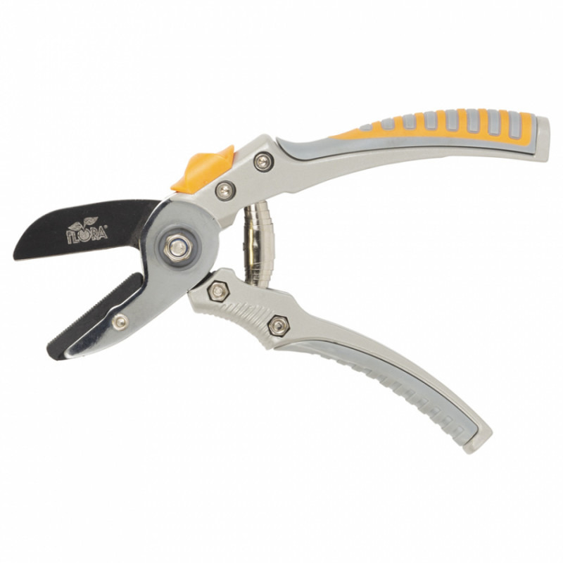 Секатор з ковадлом 200 мм алюмінієві ручки FLORA (5021484)-5021484