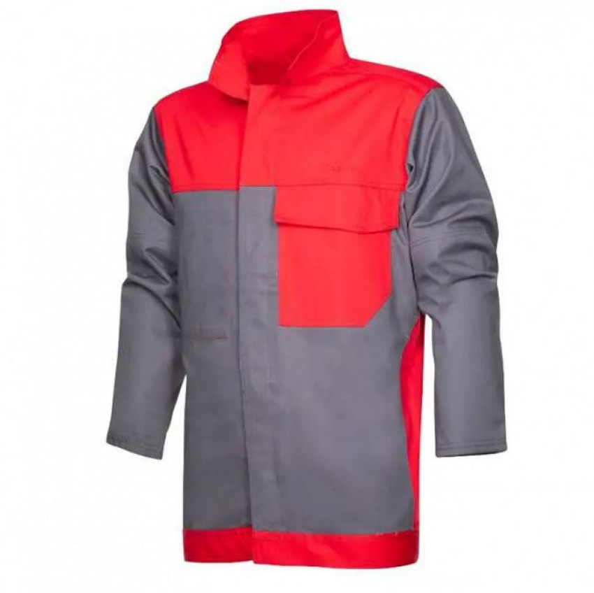 Куртка для зварювальника METTHEW 01 червоно-сіра нар. 58 (XL)-000055965