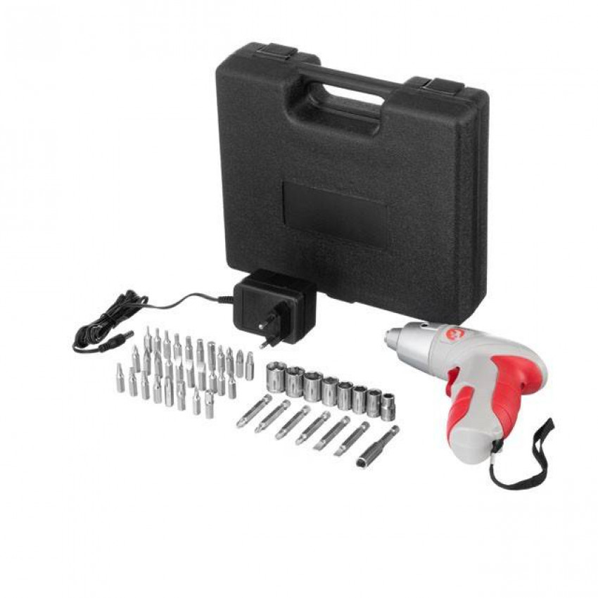 Викрутка акумуляторна 3.6 V, NiCd, кейс+насадки INTERTOOL DT-0301-DT-0301