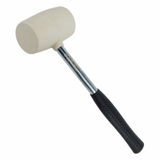 Киянка гумова біла 225г металева обгумована рукоятка SIGMA (4317401)