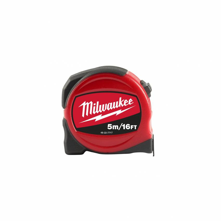 Рулетка MILWAUKEE SLIMLINE S5-16/25 5 м/16" 48227717-48227717
