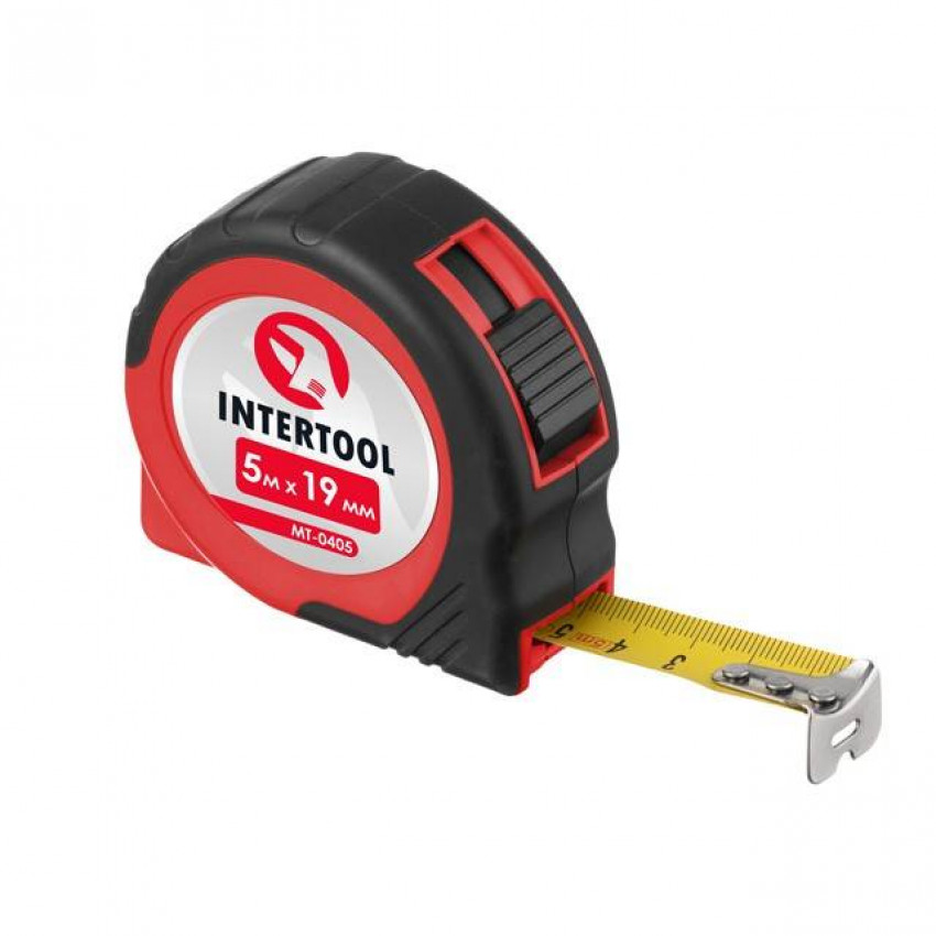 Рулетка з фіксатором 5 м INTERTOOL MT-0405-MT-0405