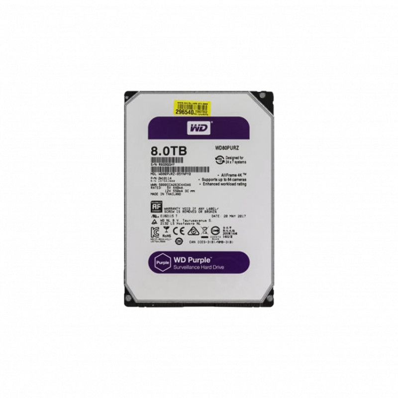 Жорсткий диск Western Digital 8TB Purple (WD80PURZ)-
