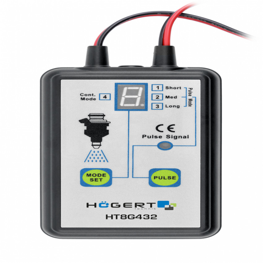 Електроний тестер форсунок для бензинових двигунів HOEGERT  HT8G432-HT8G432