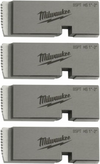 Плашки для нарізання різблення MILWAUKEE, PTR2D 1'' - 2'' BSPT HS (4шт) для MXF PTR2-[articul]