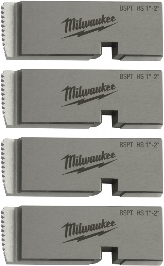 Плашки для нарізання різблення MILWAUKEE, PTR2D 1'' - 2'' BSPT HS (4шт) для MXF PTR2-4932492927