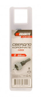 Свердло корончате GRANITE HSS 22 мм 6-08-022