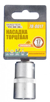 Насадка торцева 6-гранна MASTERTOOL 1/2&quot; 17 мм CRV 78-0017