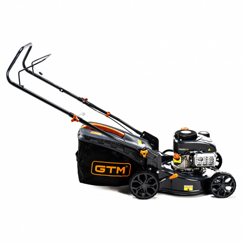 Газонокосарка бенз. LM42, 4к.с., ширина захвату 42см, висота скош. 25-75см, травозбірник 45л, несамохідна-LM42