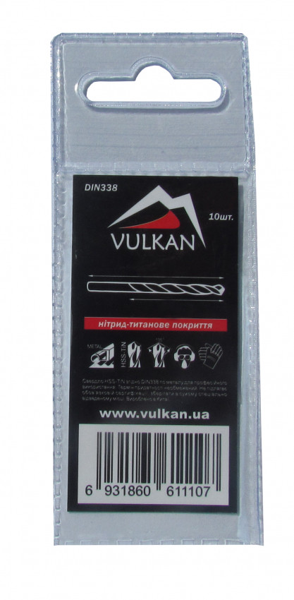 Свердло 4,5мм  HSS TiN-10143042