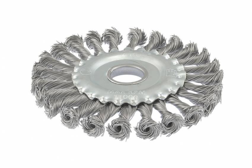 MasterTool Щітка дискова із плетеного дроту D125*22,2 мм, Арт.: 19-9012-19-9012