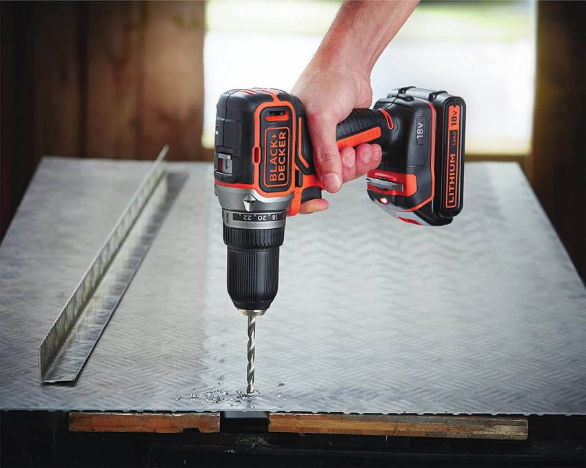 Дриль-шуруповерт акумуляторний безщітковий BLACK DECKER BL186KB-BL186KB