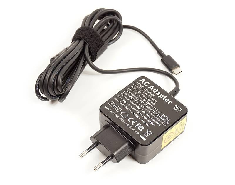 Універсальний адаптер живлення для ноутбуків PowerPlant 220V, 20V 2.25A 45W Type-C-NA700059