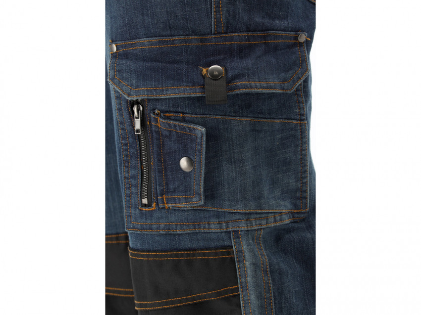 Штани робочі джинс стрейч MARА YATO розм 2XL/ 100-104см, ріст- 182-188см, гран 10 киш, 71% ба 25% по-YT-79084