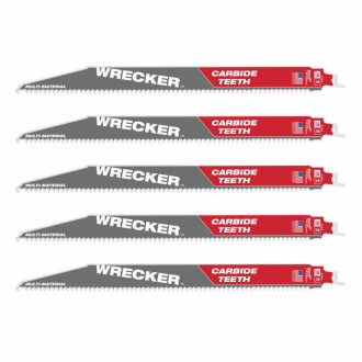 Полотно для шабельних пил WRECKER CARBIDE MILWAUKEE, 300х4,2мм, (5шт), (мультіматеріал)-[articul]