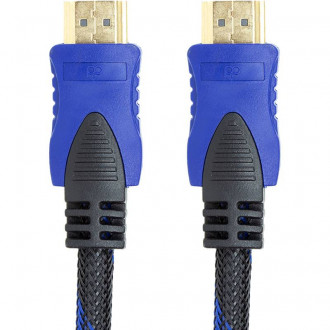 Відео кабель PowerPlant HDMI - HDMI, 1.5м, позолочені конектори, 1.3V, Nylon-[articul]