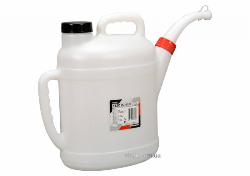Вирва пластикова для СТО YATO: з кришкою, V= 10 л-YT-06987
