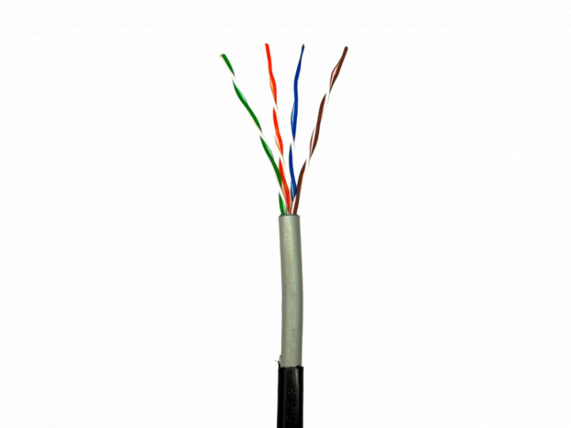 Кабель мережевий кручена пара для зовнішніх робіт Gear CAT.5E UTP-CCA-4Px2x0.51 Outdoor PVC+PE-
