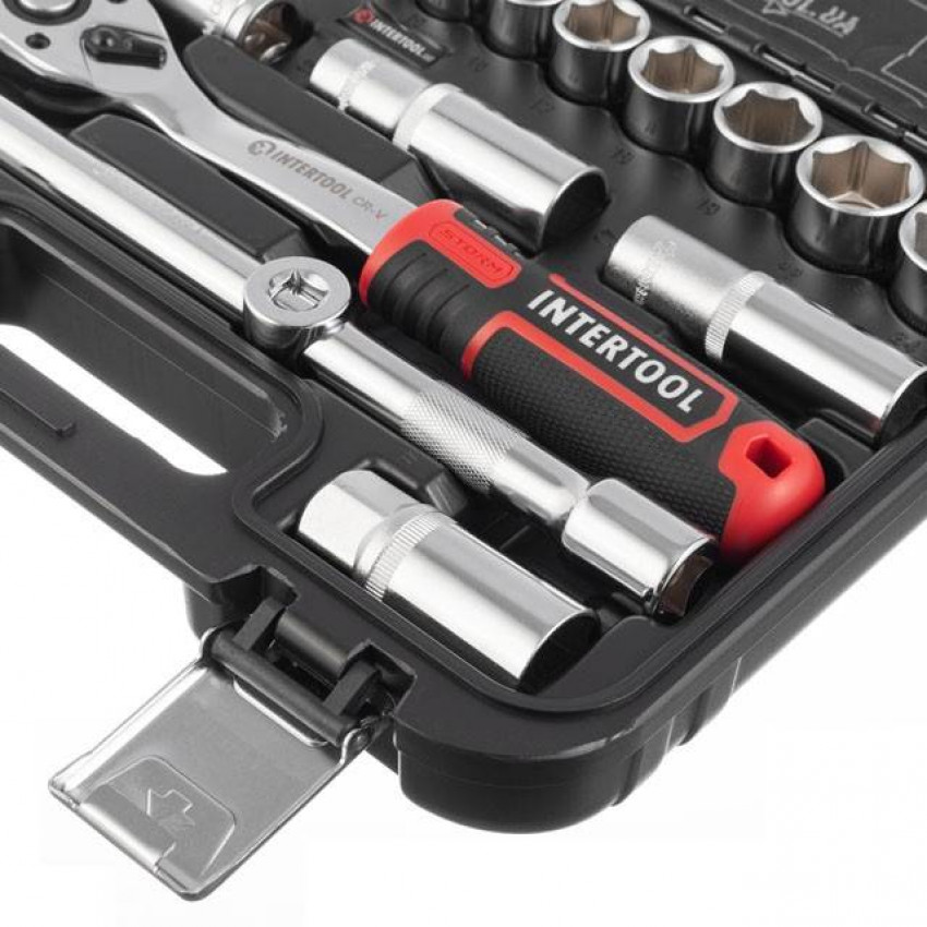 Набір інструментів 20 од., STORM, 1/2", Cr-V INTERTOOL ET-8020-ET-8020