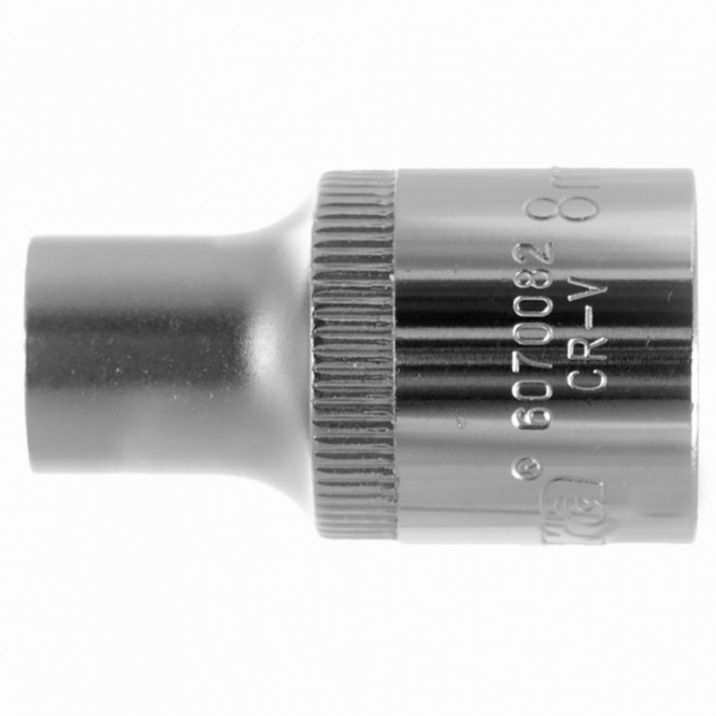 Насадка шестигранна коротка 1/2" 8мм CrV ULTRA (6070082)-6070082