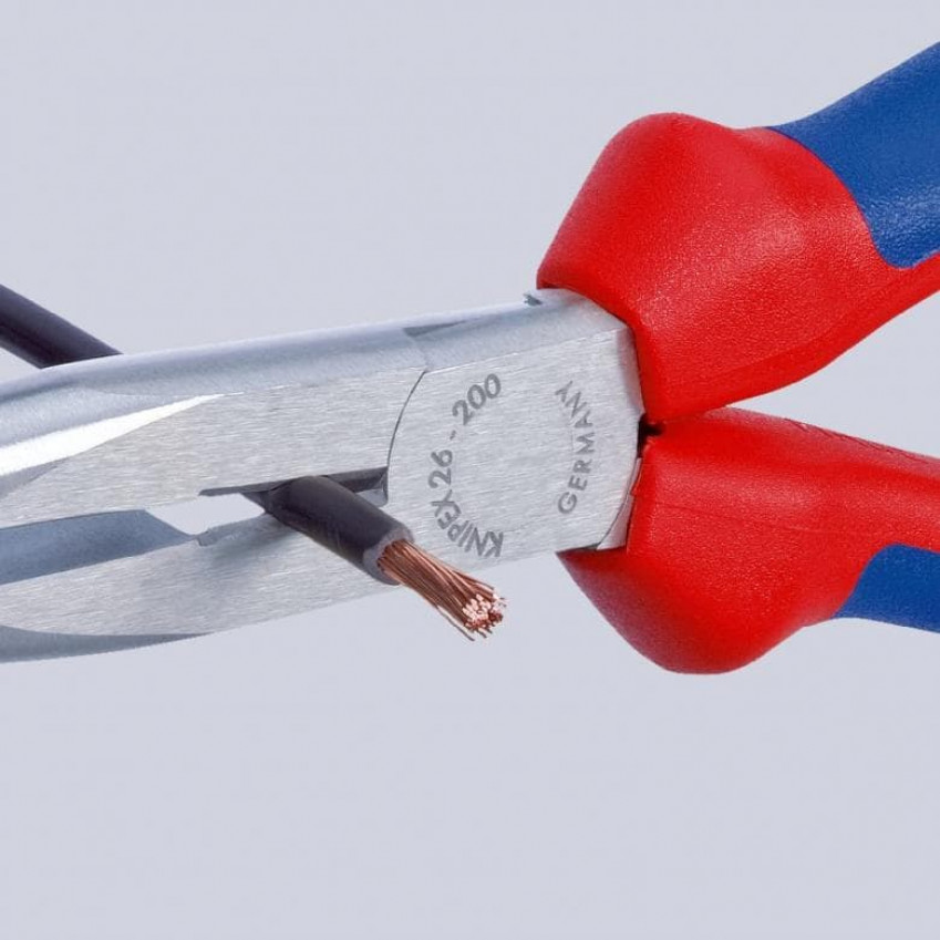 Плоскі круглогубці з ріжучими крайками KNIPEX 26 13 200-26 13 200