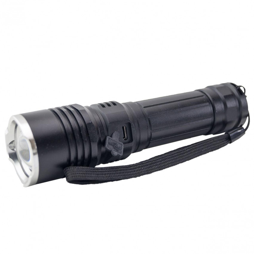 Ліхтар ручний  Quantum Solid-H 10W LED  з USB-C + Li-ion21700/4000mAh, blister-QM-FL1020-21700/4000-PB