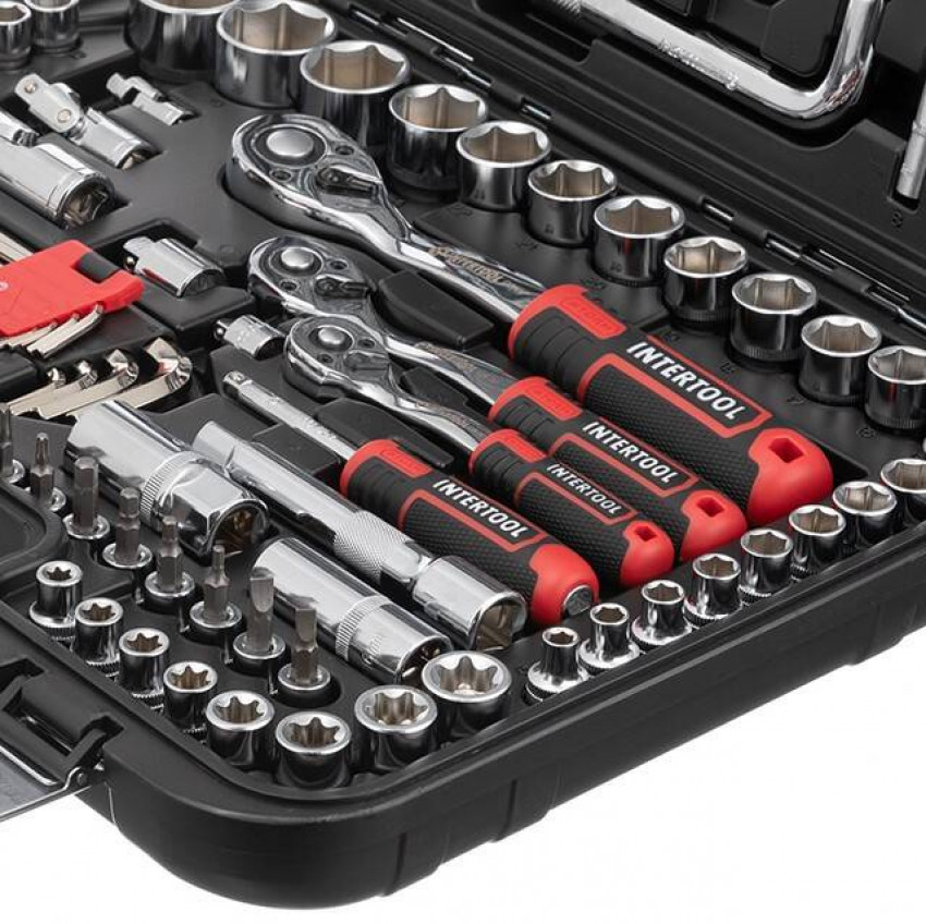 Набір інструментів 1/2 "& 3/8" & 1/4 ", 126ед., Cr-V STORM INTERTOOL ET-8126-ET-8126