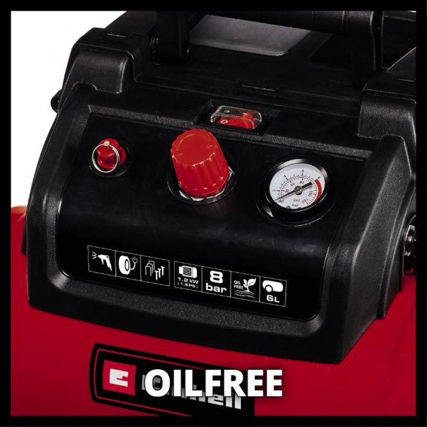 Компресор повітряний Einhell TC-AC 190/6/8 OF Set (4020650) - ПОШКОДЖЕНЕ ПАКУВАННЯ!-