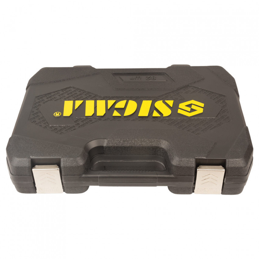 Набір насадок торцевих та біт 1/4", 1/2" 82шт CrV mid Sigma (6001551)-6001551