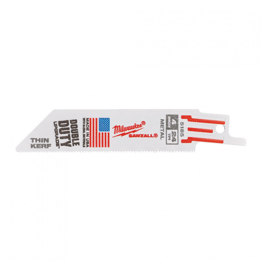 Полотно для шабельних пил THIN KERF MILWAUKEE, 100х1,0мм, (5шт), (метал)-48475185