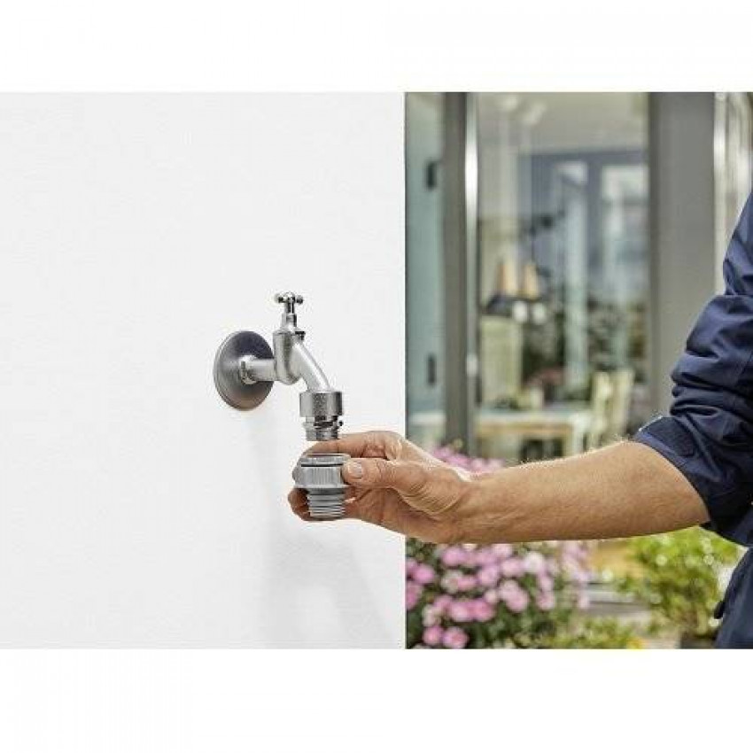 Набір шланг GARDENA Liano садовий текстильний 13 мм 1/2&quot; 15 м із тримачем TapFix-18595-20.000.00
