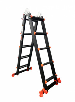 Драбина-телескоп розкладна анодований алюміній 1.4-5.15м