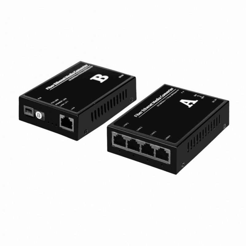 Медіаконвертор пара GV-1004G- F/X- 20KM A (1000Мб/с) + GV-1001F- F/X- 20KM B (1000Мб/с)-