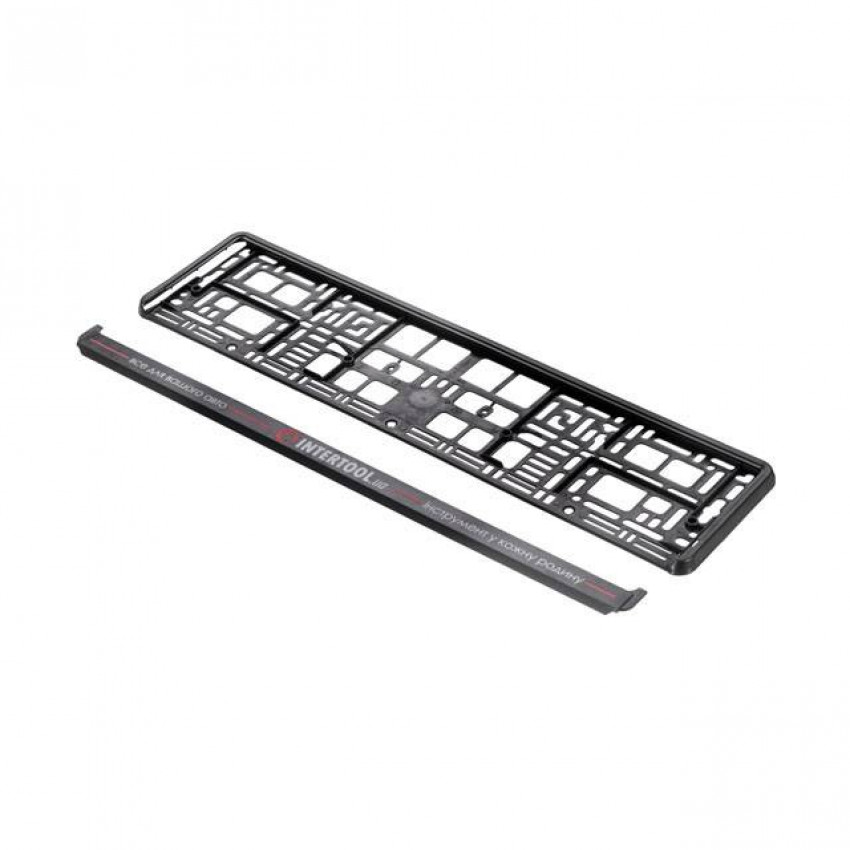 Рамка для автомобільного номера брендована INTERTOOL PR-9005-PR-9005