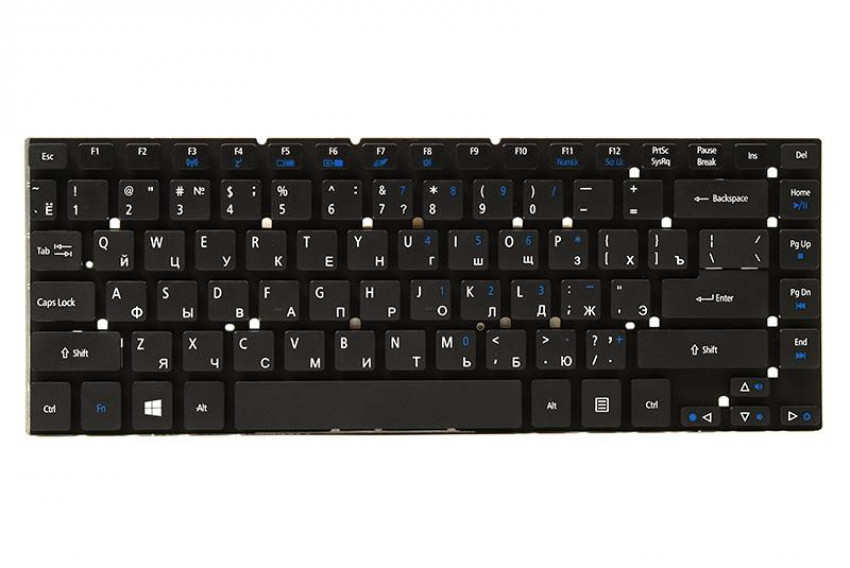 Клавіатура для ноутбука ACER Aspire 3830, 4830 чорний, без кадру (Win 7)-KB310692