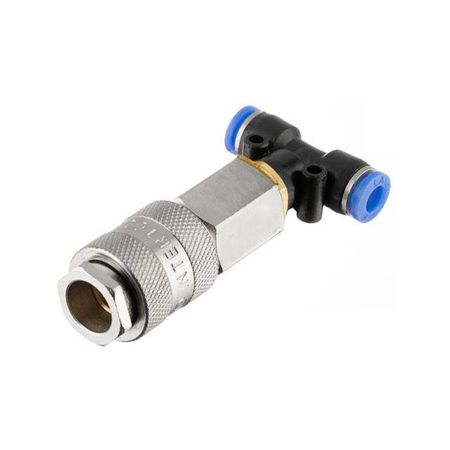 Трійник на шланг 6мм та швидкороз'ємне з'єднання до набору для продувки кабіни вантажних авто INTERTOOL PT-1866-PT-1866