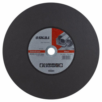 Круг відрізний по металу Ø350×3.5×25.4мм SIGMA (1940891)-[articul]