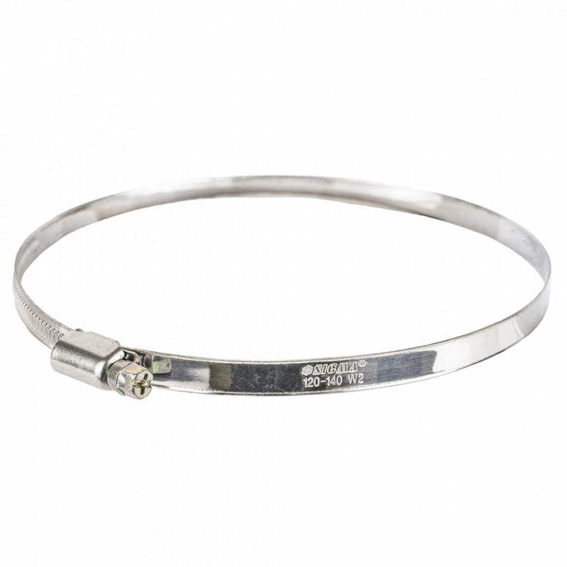 Хомут черв'ячний нержавіючий 9мм D120-140мм 10шт Sigma (2510201)-2510201