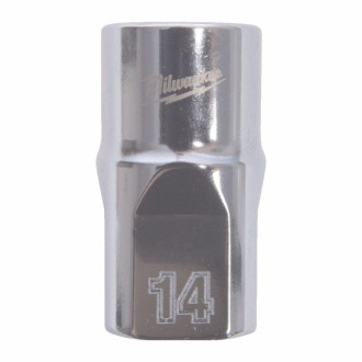 Головка торцева хромована ½” MILWAUKEE, (зірочка 12 гранн.), 14мм-[articul]