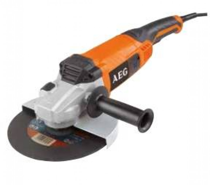 Шліфмашина кутова WS2200-230DMS AEG, 2200Вт, Ø230мм, 6600об/хв, М14, 5.8кг-WS2200-230DMS