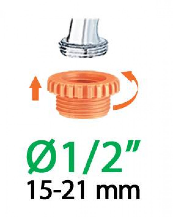 Адаптер 1/2"-3/4"В для конектора поливального шлангу бл.-88040000