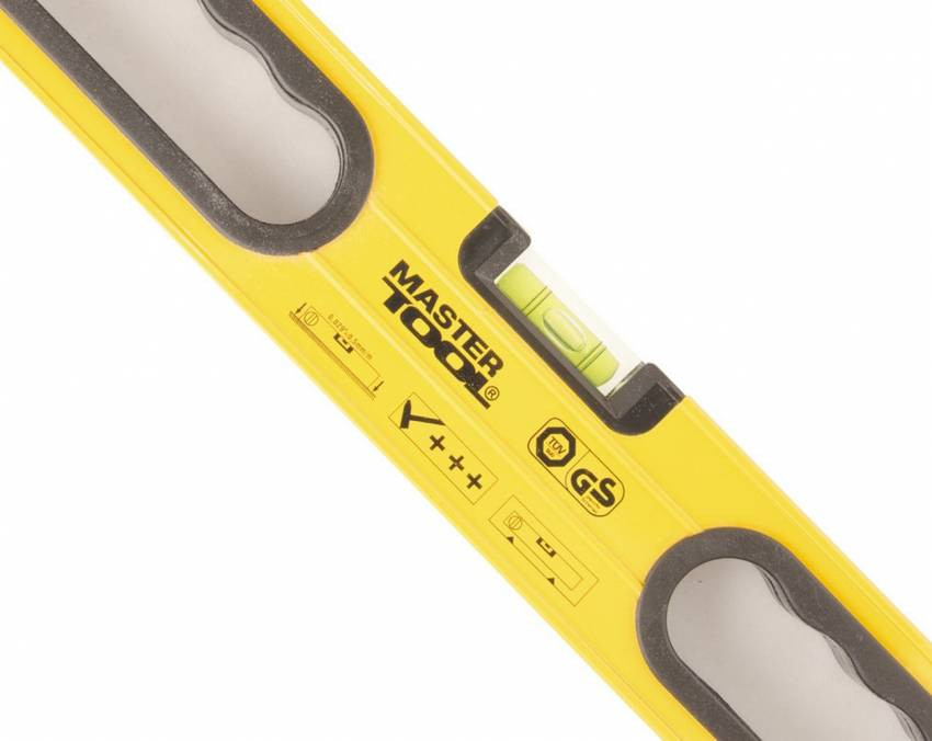 MasterTool Рівень ПРОФІ з ручками 60 см, 3 капсули, фрезеровані поверхні, Арт.: 36-0603-36-0603