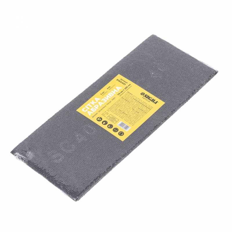 Сітки абразивні 5шт. 115х280мм (зерно 40) Sigma (9160401)-9160401