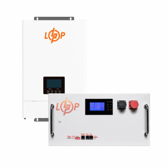 Комплект резервного живлення LogicPower ДБЖ W6000 + літієва (LiFePO4) батарея 11776 Вт/год (37760+37730 230 Ah)-[articul]