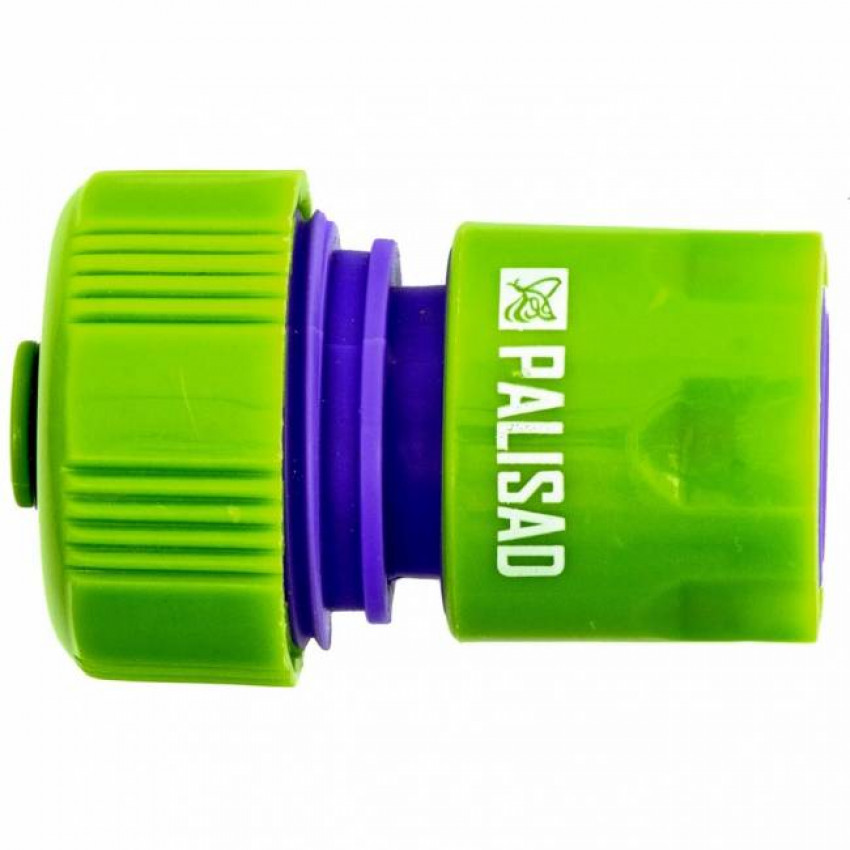 З'єднувач пластмасовий для шланга 3/4", аквастоп, PALISAD-661658