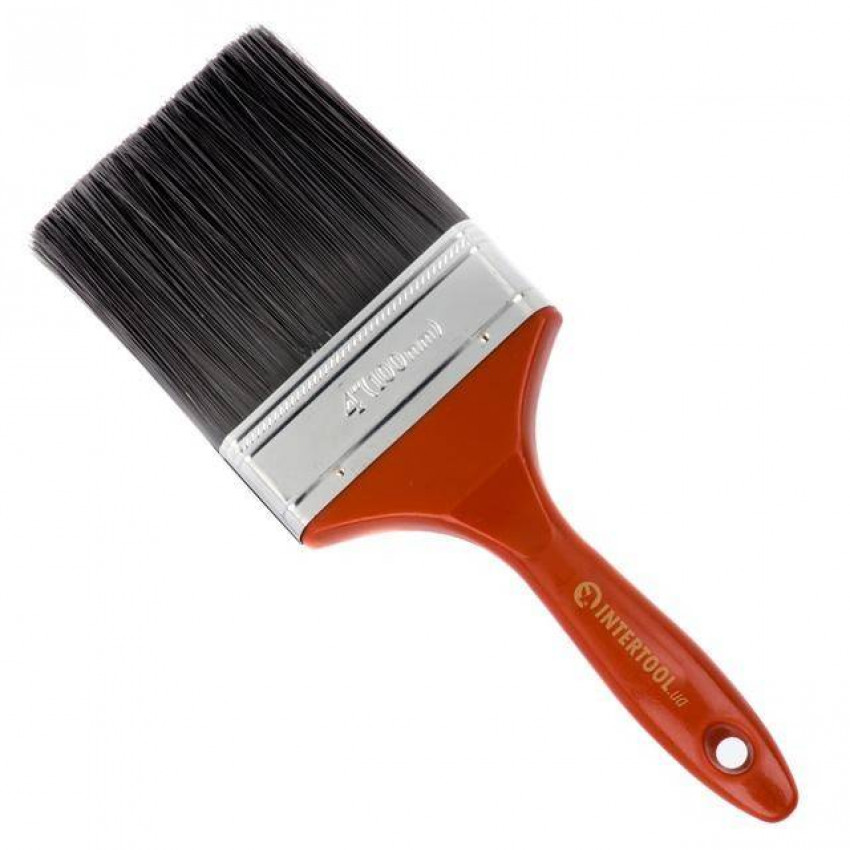 Пензель флейцева "Лакра", 102*20*83 мм, пластикова ручка INTERTOOL KT-1502-KT-1502