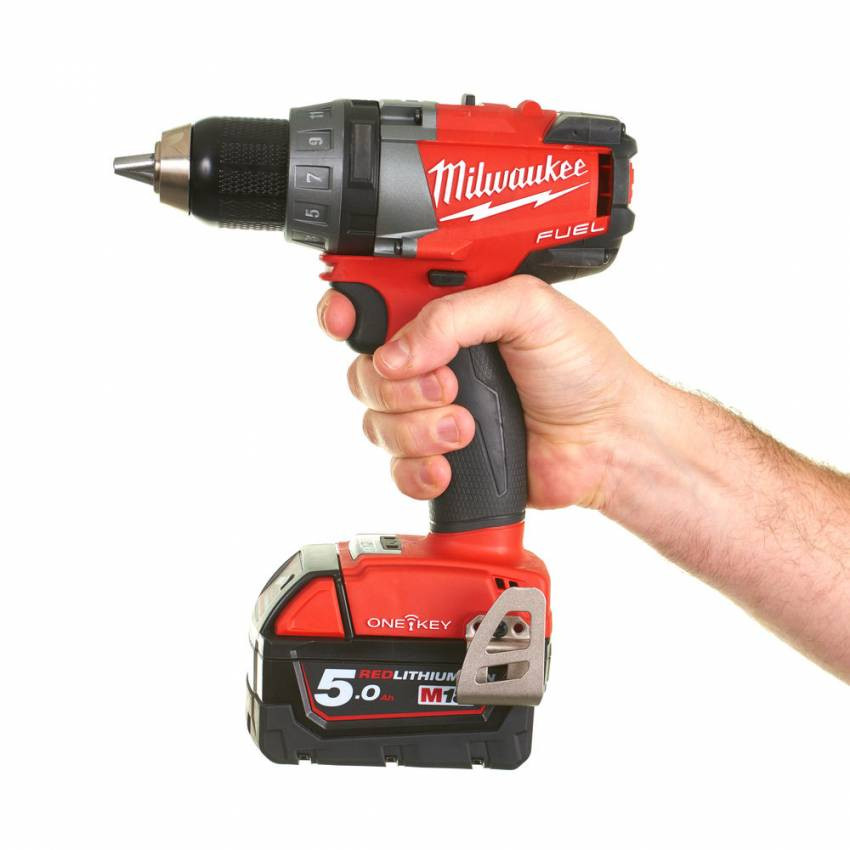 Дриль-шуруповерт акум. MILWAUKEE, M18 ONEDD-502X, 135Нм (ЗУ, 2X5Ач, HDкейс) (заміна на 4933464525)-4933451149