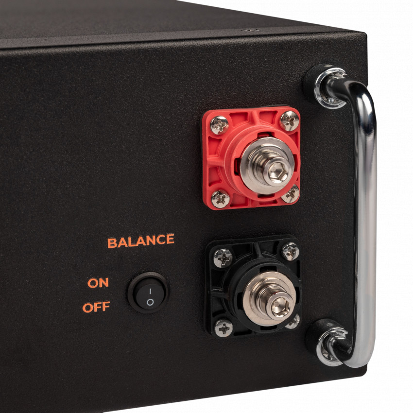 Акумулятор LP LiFePO4 51,2V - 100 Ah (5120Wh) (BMS SP 100A/50А) RM RS485/CAN LCD BL-