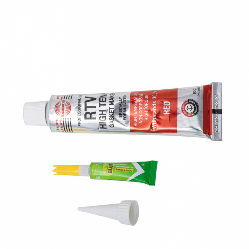 Герметик силіконовий RTV формувач прокладок високотемпературний +300°С червоний 85г ОАЕ ASMACO (6371221)-6371221