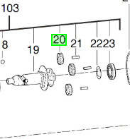 Шестерня приводу M18ONEFHIWF1 MILWAUKEE-4931465316